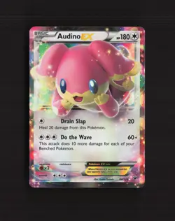 Audino EX 84/124 Fates Collide Ultra Rare Holo Pokemon Card NM - Image 1