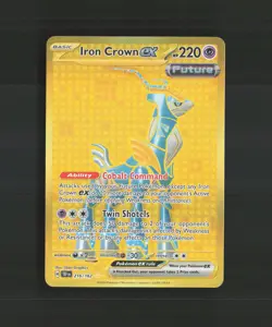 Iron Crown ex 216/162 Temporal Forces Full Art Secret Rare Holo Pokemon Card NM - Image 1