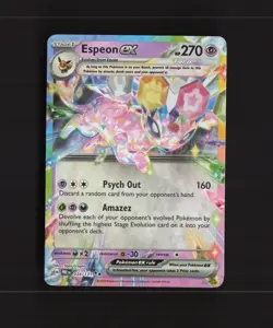 Espeon ex 034/131 Prismatic Evolutions Ultra Rare Holo Pokemon Card NM - Image 1