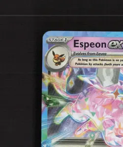 Espeon ex 034/131 Prismatic Evolutions Ultra Rare Holo Pokemon Card NM - Image 3