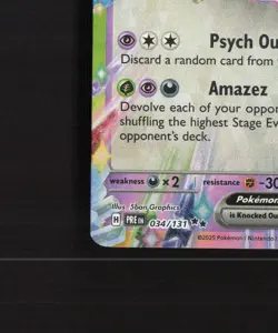 Espeon ex 034/131 Prismatic Evolutions Ultra Rare Holo Pokemon Card NM - Image 5