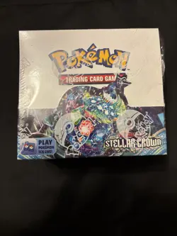 Pokemon TCG Scarlet & Violet Stellar Crown Booster Box Sealed - Image 1
