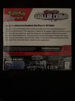 Pokemon TCG Scarlet & Violet Stellar Crown Booster Box Sealed - Image 2