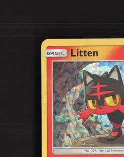 Litten 3/12 McDonald's Collection 2017 Black Star Promo Holo Pokemon Card LP+ - Image 3