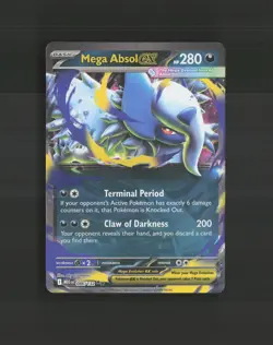Mega Absol ex 086/132 Mega Evolution Ultra Rare Holo Pokemon Card NM - Image 1