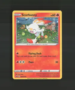 Scorbunny SWSH244 Sword & Shield Black Star Promo Holo Pokemon Card LP+ - Image 1