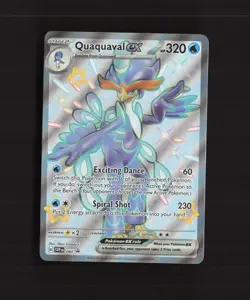 Quaquaval ex SVP084 Scarlet & Violet Full Art Black Star Promo Pokemon Card NM - Image 1
