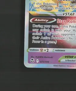 Mawile VSTAR 071/195 Silver Tempest Ultra Rare Holo Pokemon Card NM - Image 5