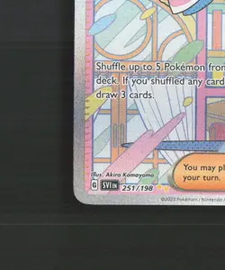 Miriam 251/198 Scarlet & Violet Full Art Ultra Rare Holo Pokemon Card NM - Image 5
