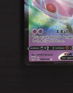 Mew V 069/189 Darkness Ablaze Ultra Rare Holo Pokemon Card NM - Image 5