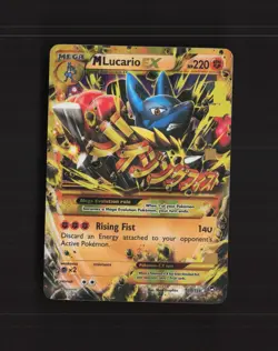 Mega M Lucario EX 113/111 Furious Fists Gold Secret Rare Holo Pokemon Card MP - Image 1