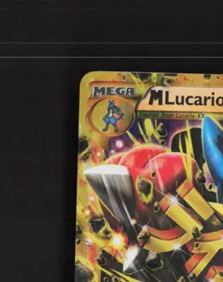 Mega M Lucario EX 113/111 Furious Fists Gold Secret Rare Holo Pokemon Card MP - Image 3
