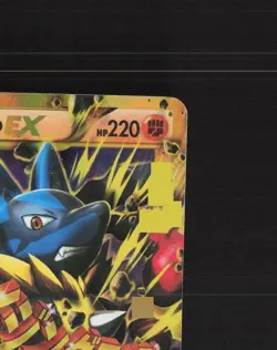 Mega M Lucario EX 113/111 Furious Fists Gold Secret Rare Holo Pokemon Card MP - Image 4