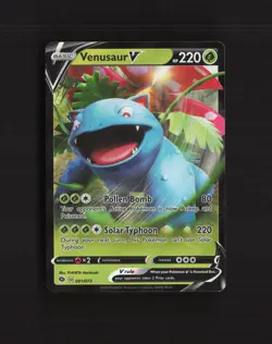 Venusaur V 001/073 Champion's Path Ultra Rare Holo Pokemon Card LP - Image 1