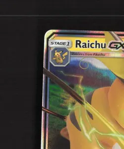 Raichu GX 20/68 Hidden Fates Ultra Rare Holo Pokemon Card NM - Image 3