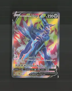 Origin Forme Dialga V SWSH255 Full Art Black Star Promo Holo Pokemon Card NM - Image 1