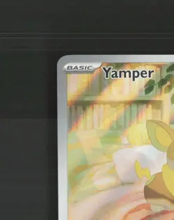 Yamper 099/094 Phantasmal Flames Full Art Ultra Rare Holo Pokemon Card NM - Image 3