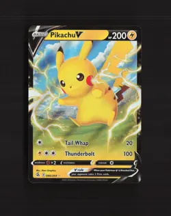 Pikachu V 086/264 Fusion Strike Ultra Rare Holo Pokemon Card NM - Image 1