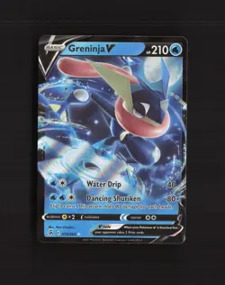 Greninja V 073/264 Fusion Strike Ultra Rare Holo Pokemon Card NM - Image 1