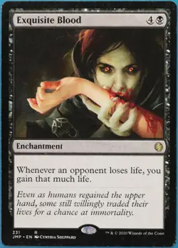 Exquisite Blood Jumpstart PLD Black Rare MAGIC MTG CARD (ID# 522470) ABUGames - Image 1