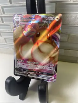 Pokemon TCG Eevee VMAX SWSH087 Black Star Promo Full Art Holo Card - Image 3