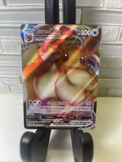 Pokemon TCG Eevee VMAX SWSH087 Black Star Promo Full Art Holo Card - Image 4