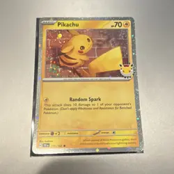 Pikachu 051/162 Cosmo Holo Promo 70 HP Basic English Pokemon TCG Card - Image 1