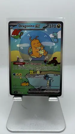 Pokemon Bubble Dragonite Special Doujin Art Textured Holo Card - Image 1
