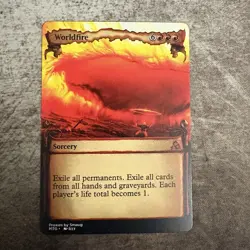 Worldfire - Custom Art MTG Magic The Gathering Playtest Card - Image 1