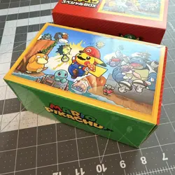 2016 pokemon center Mario Pikachu Box/Deck Box/Sleeves/Dividers. No Cards. - Image 3