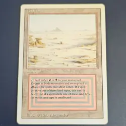 1994 Magic MTG Badlands Revised Edition Rare Dual Land Reserved List - Image 1