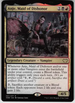 Anje, Maid of Dishonor 231 Rare Innistrad: Crimson Vow Magic: The Gathering NM - Image 1