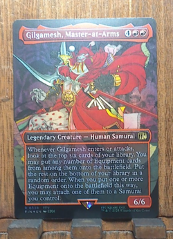 MTG🔥 Gilgamesh, Master-at-Arms ( FOIL Borderless ) Final Fantasy NEAR MINT🔥 - Image 1