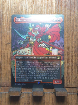 MTG🔥 Gilgamesh, Master-at-Arms ( FOIL Borderless ) Final Fantasy NEAR MINT🔥 - Image 2