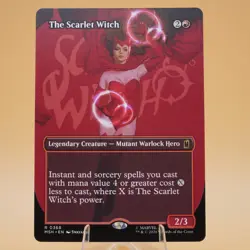 The Scarlet Witch | 368 | Borderless Regular | R | Marvel Super Heroes | MTG - Image 1