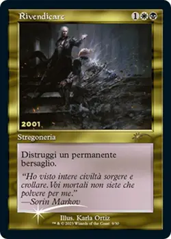 Light Play, English MTG Foil Vindicate (Italian) - Foil (30th Anniversary Play P - Image 1