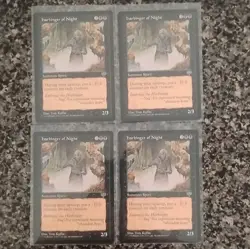 Magic The Gathering Harbinger of Night x4 Creature Black 1996 Tom Kyffin - Image 1