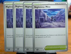 Pokemon TCG Ascended Heroes Nighttime Mine 197/217 x4 Playset - Image 1