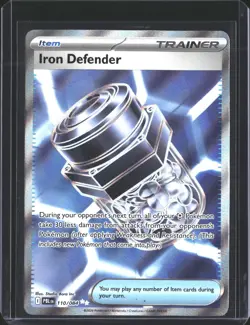 Iron Defender 110/084 Ultra Rare Pitch Black Pokemon Holo NM/M - Image 1