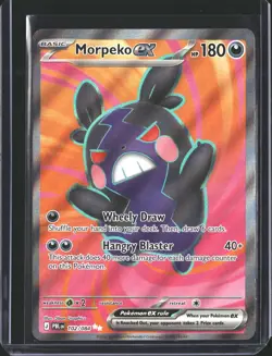 Morpeko ex 102/084 Ultra Rare Pitch Black Pokemon Holo NM/M - Image 1