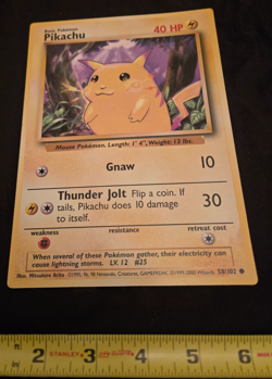 Jumbo, Pokemon, Pikachu, Oversized Card, 58/102 Celebrations 25th Anniversary - Image 1