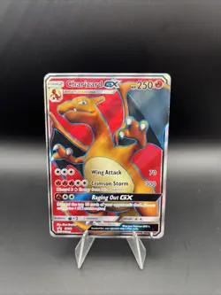 Pokemon TCG Charizard GX SM60 Promo Holo GX 250 HP English 2017 *DAMAGED* - Image 1