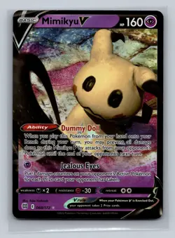 Mimikyu V 068/172 Ultra Rare Brilliant Stars NM Pokemon TCG Holo - Image 1