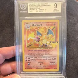 Pokemon Charizard Celebrations Classic Collection Holo 25th BGS 9 #4 2021 - Image 1