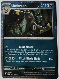 Umbreon 059/131 Cosmos Holo Rare Pokemon TCG ✨ Promo - Image 3