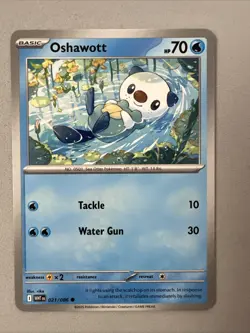 Pokemon TCG * SV White Flare 021/086 Oshawott Common * FRESH PK - Image 1
