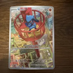 The Pokemon Company Riolu 010 Me Mega Evolution Promo Holo ENG 80HP Accel Stab - Image 1