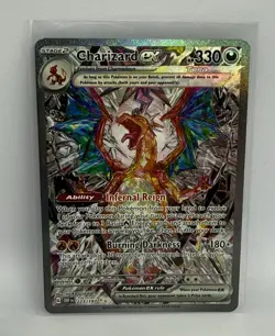 Charizard ex 223/197 SV03 Obsidian Flames SIR Full Art Holo English 330HP - Image 1