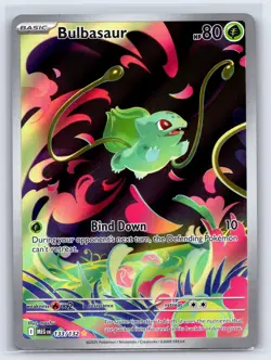 Bulbasaur 133/132 Illustration Rare Mega Evolution Pokemon Holo Near Mint - Image 1