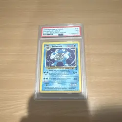 Pokemon TCG Poliwrath 15/130 Base Set 2 Blue Dot Error PSA 3 - Image 1